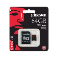 KINGSTON 64GB MICRO SD KART U3 90/80 SDCA3/64G HAFIZA KARTI - 1